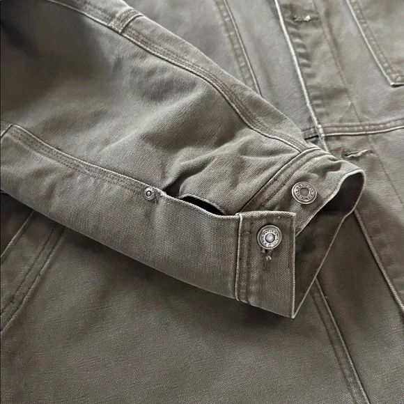 Sorel Duck barn Chore Jacket olive green canvas Pockets EUC size XL - Picture 13 of 13